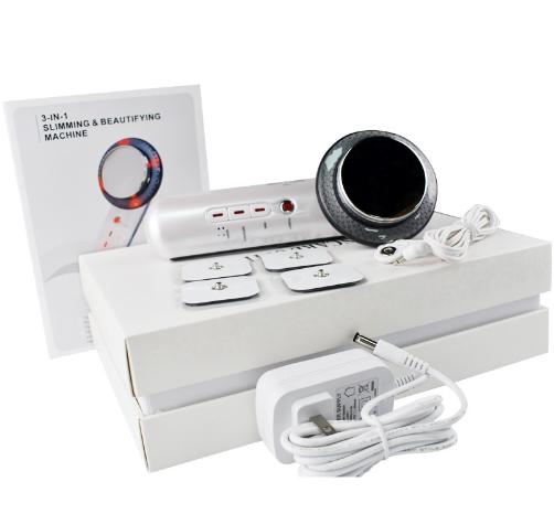 3-in-1 slimming and beautifying machine with packaging on a white background