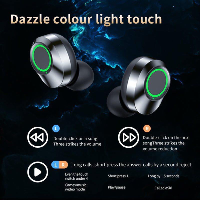 GiftSO Tech Yd03 Wireless Earbuds – Bluetooth 5.3 Headphones with LED Power Display & Noise-Cancelling Mic