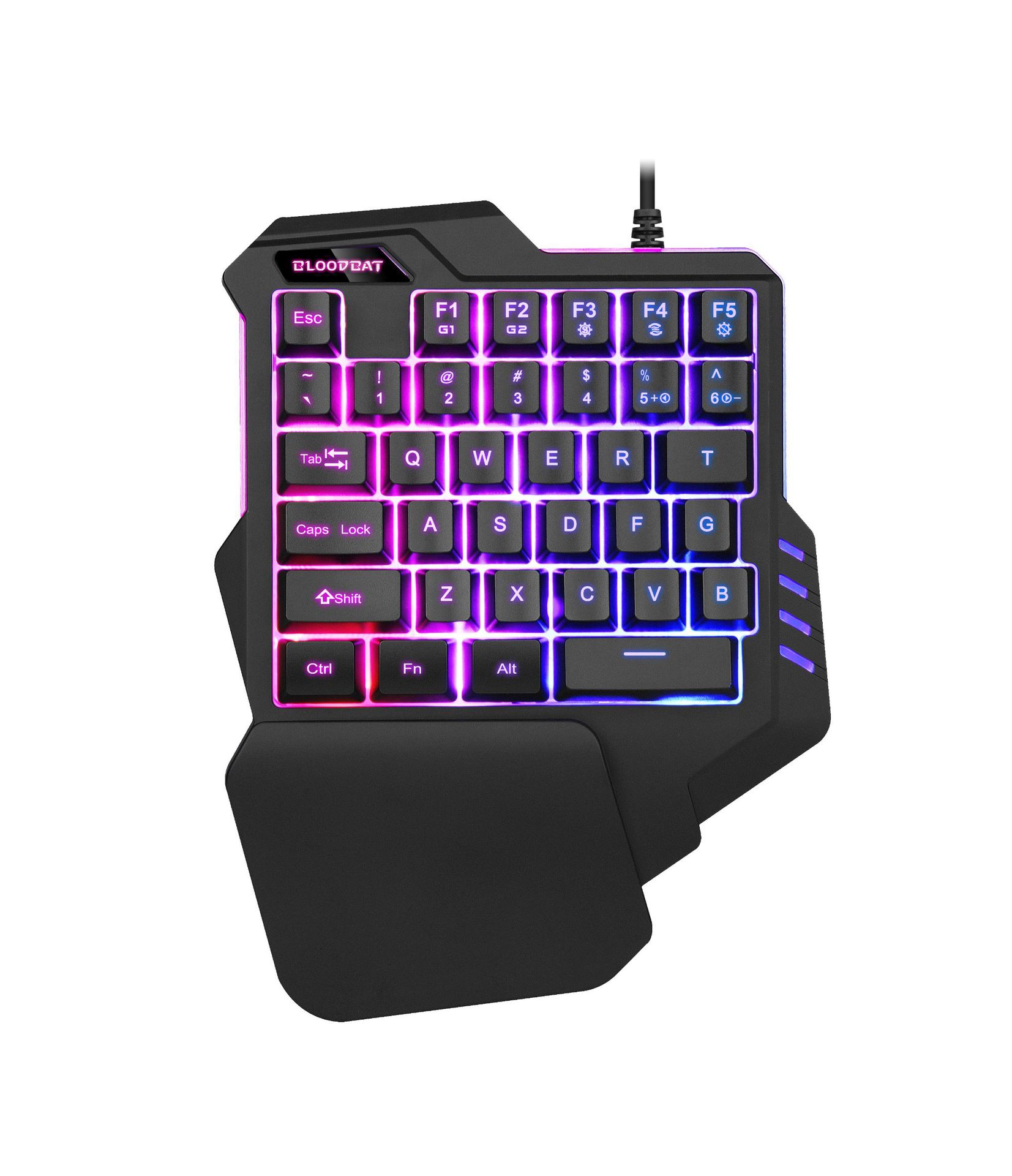 Half gaming keyboard